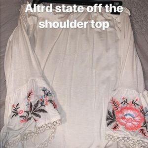 Off shoulder top